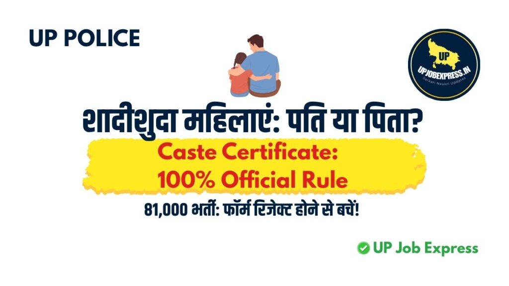 UP Govt Jobs Caste Certificate Rule