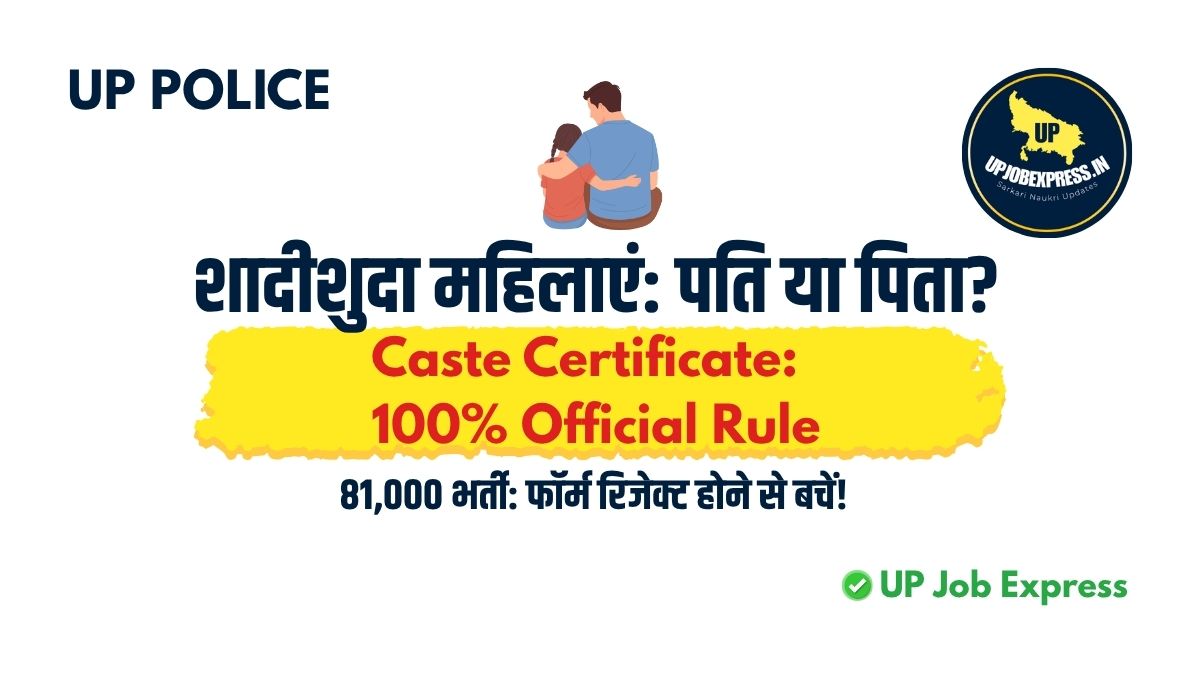 UP Govt Jobs Caste Certificate Rule