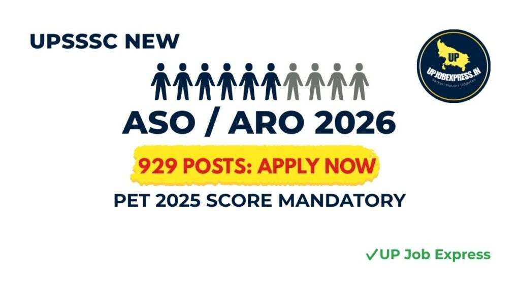 UPSSSC ASO ARO Recruitment 2026 Notification UP Job Express