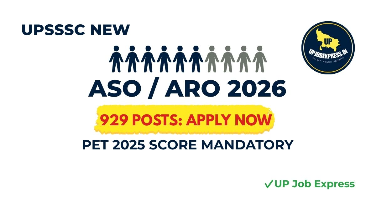 UPSSSC ASO ARO Recruitment 2026 Notification UP Job Express
