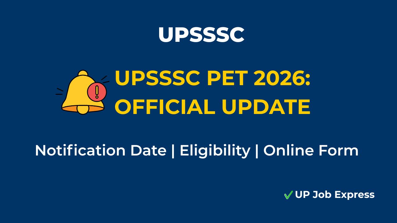 UPSSSC PET 2026 Notification Date and Details